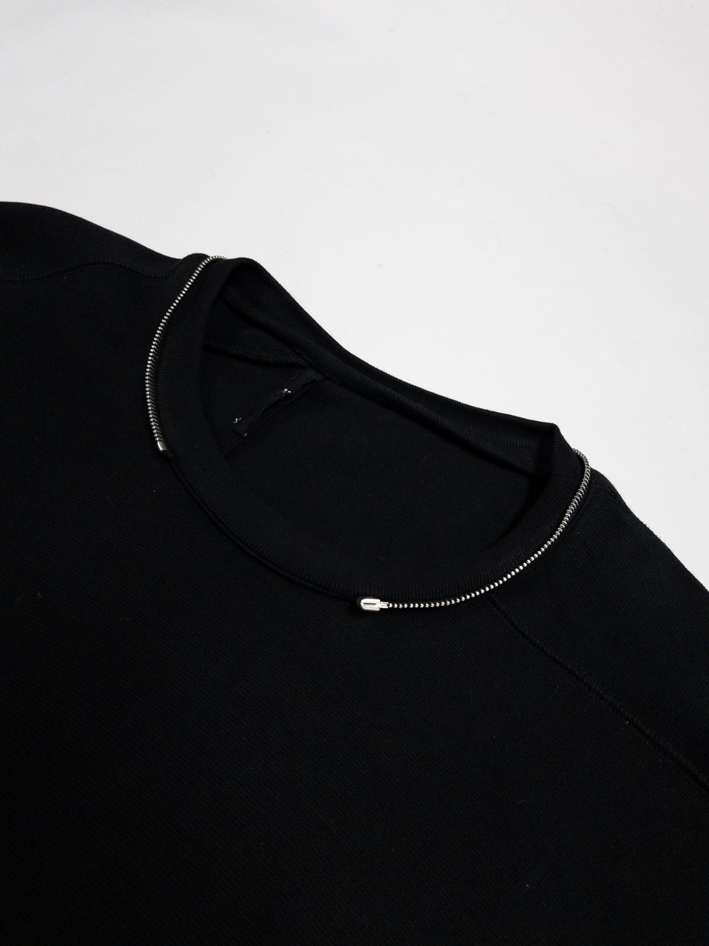 11 BY BORIS BIDJAN SABERI Zipper Crewneck Sweater | L