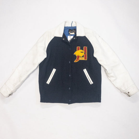 1980s Hillcrest Eagle Varsity Jacket | L