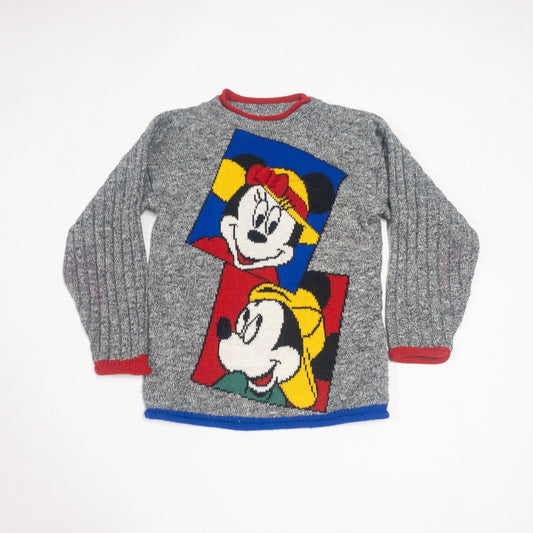 Vintage Mickey and Minnie Women's Knit Sweater | XS